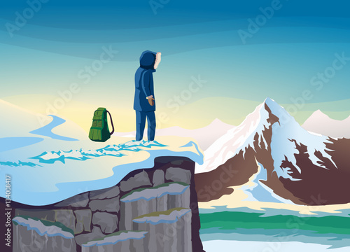Mountain Tourist landscape
