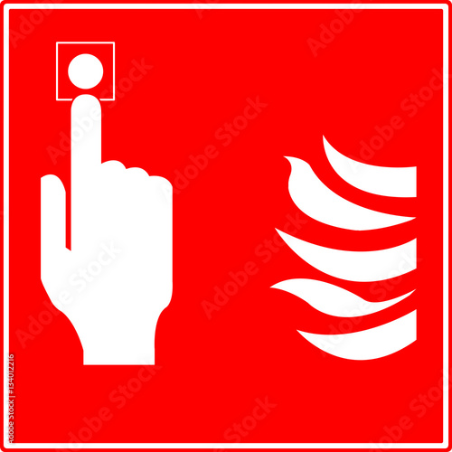 Bouton alarme incendie