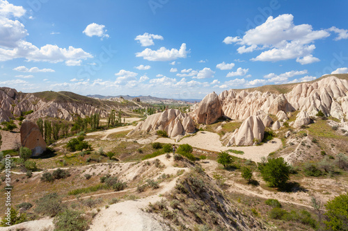 Wonderful landscape of Cappadocia in Turkey near Gereme