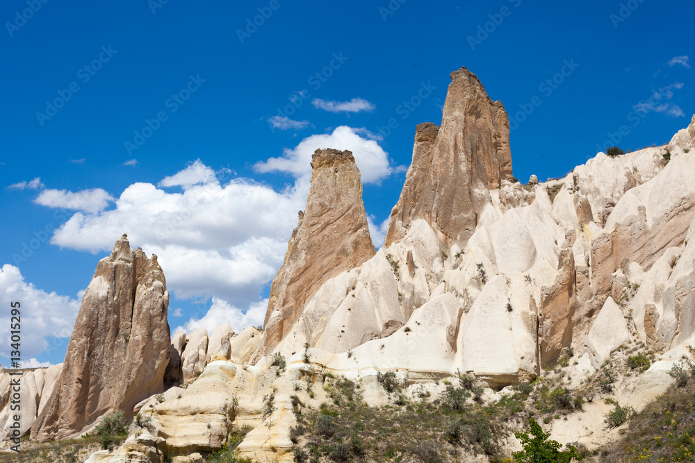 Wonderful landscape of Cappadocia in Turkey near Gereme