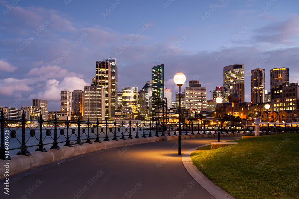 Sydney CBD from Dawes Point Park