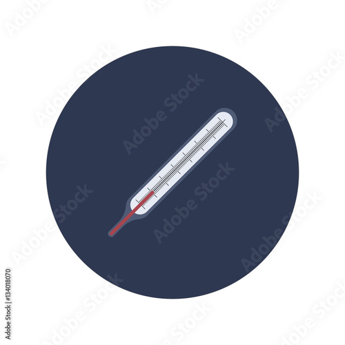 Thermometer icon. Vector illustration.