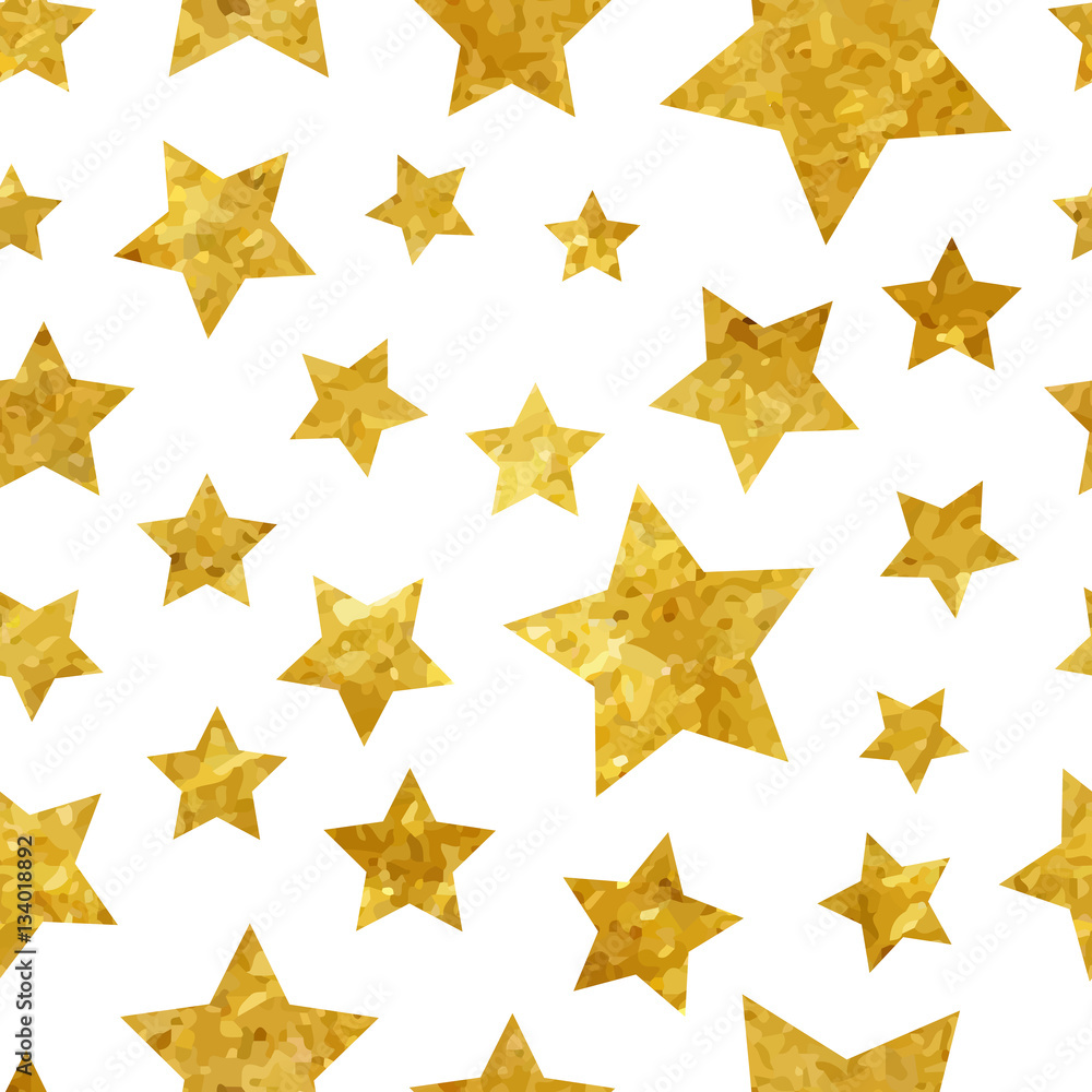 Golden stars seamless pattern background Golden stars seamless pattern background