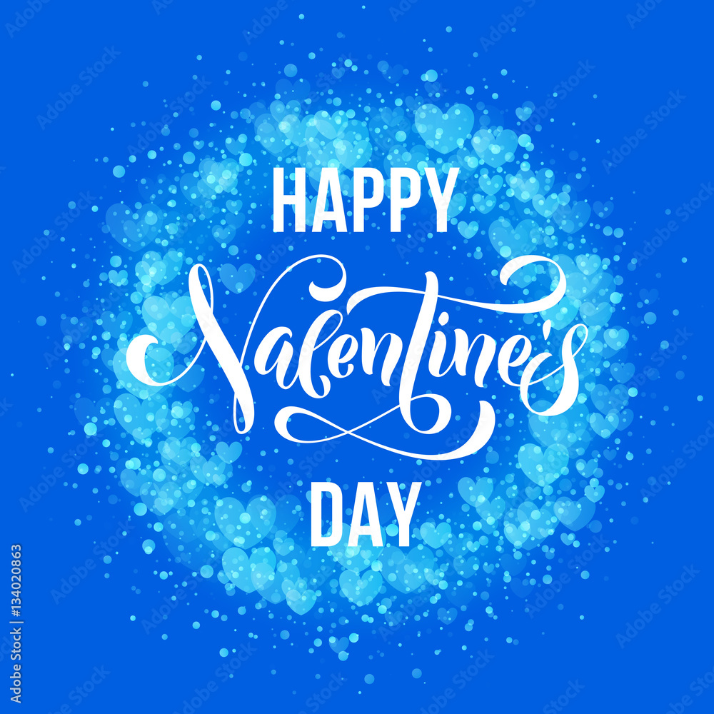 Happy Valentine day golden hearts pattern greeting card Happy Valentine day golden hearts pattern greeting card