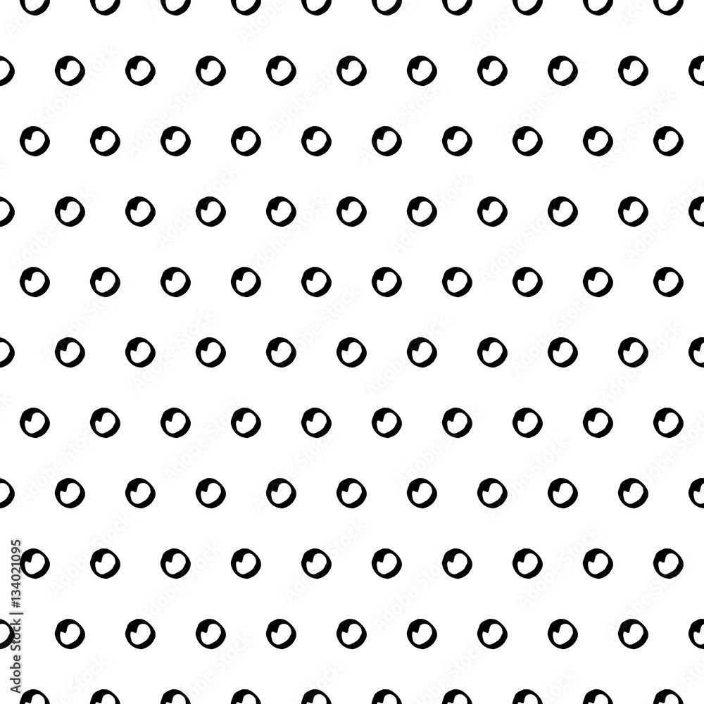 Hand Drawn Polka Dot Seamless Pattern Hand Drawn Polka Dot Seamless Pattern