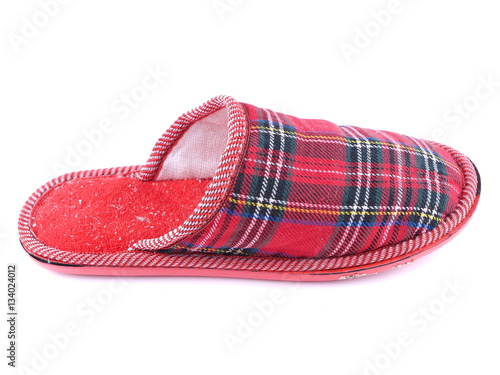 slippers on a white background