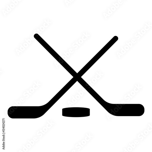 Photography Hockey icon, simple style