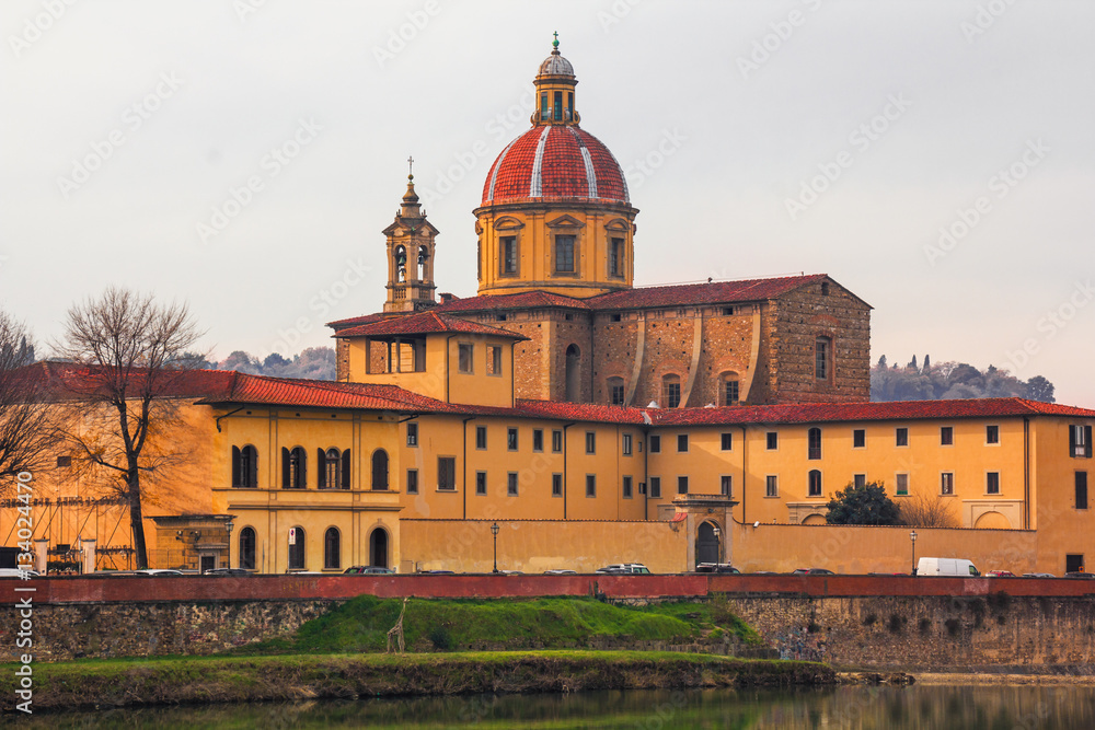 Santa Maria del Carmine cathedral in Florence, Italy.