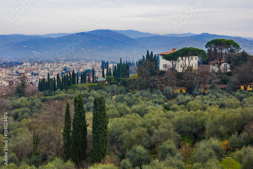Beautiful view from Tuscany region, Italy.