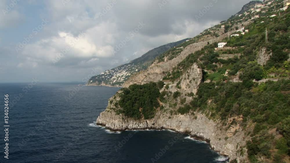 Stunning view of the Amalfi coast looking towards the town of Sorrento, Italy Stunning view of the Amalfi coast looking towards the town of Sorrento, Italy