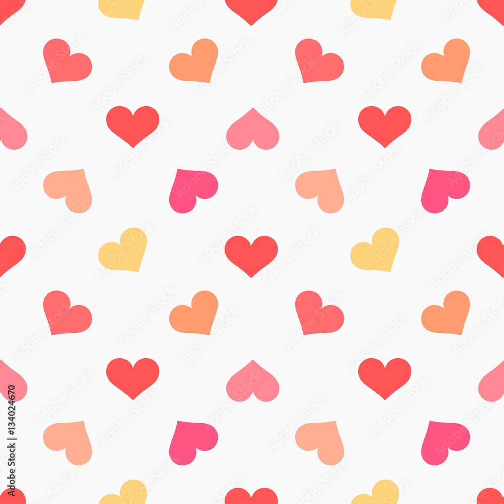 Hearts seamless cute pattern