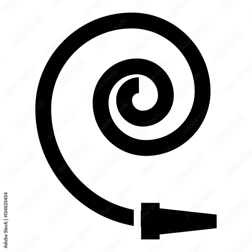 Hose icon, simple style Hose icon, simple style