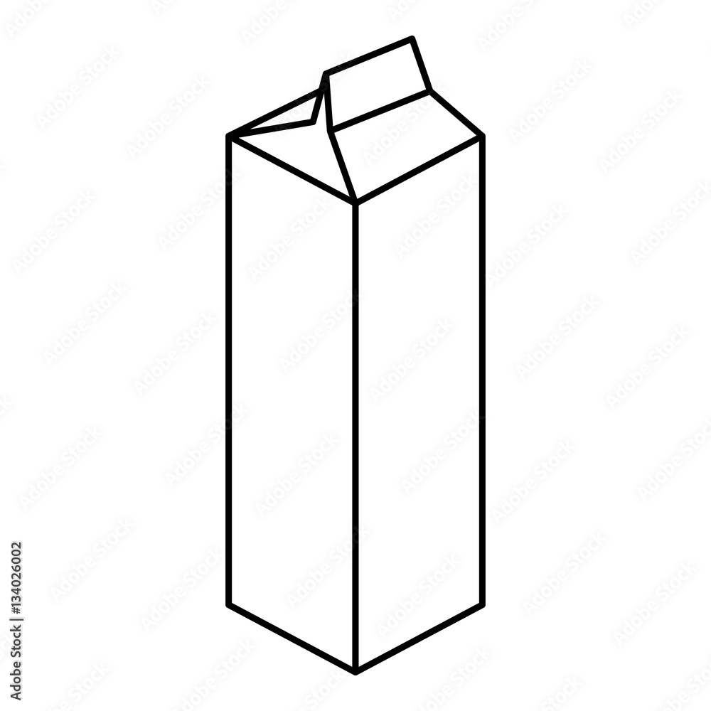 Paper package icon, outline style Paper package icon, outline style