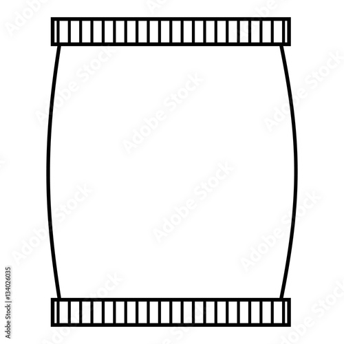 Plastic jar icon, outline style