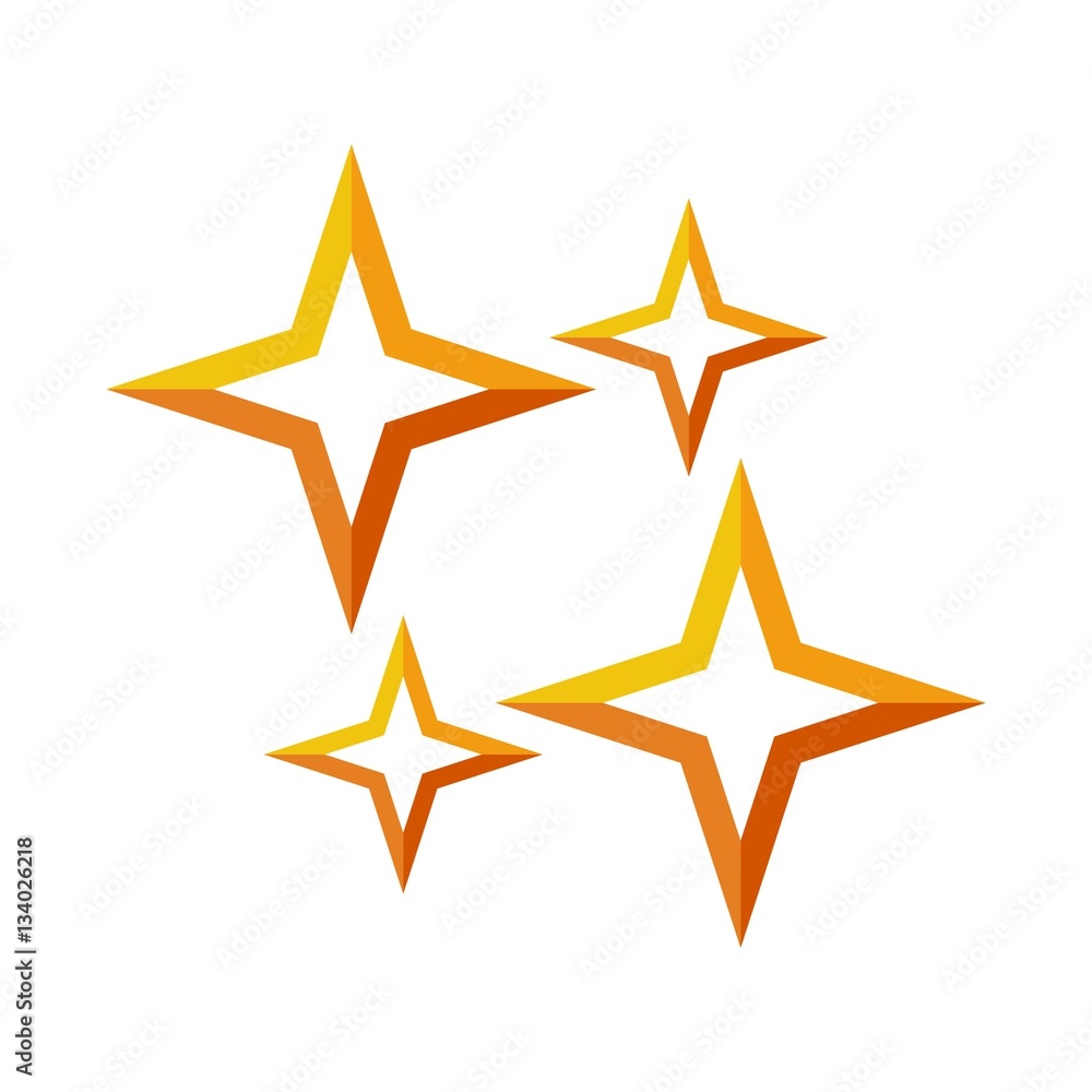 Obraz premium Shine flat icon vector