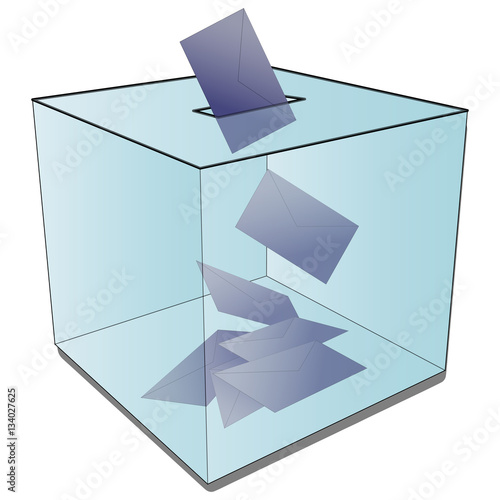 Urne électorale pour les élections en France . 2017.