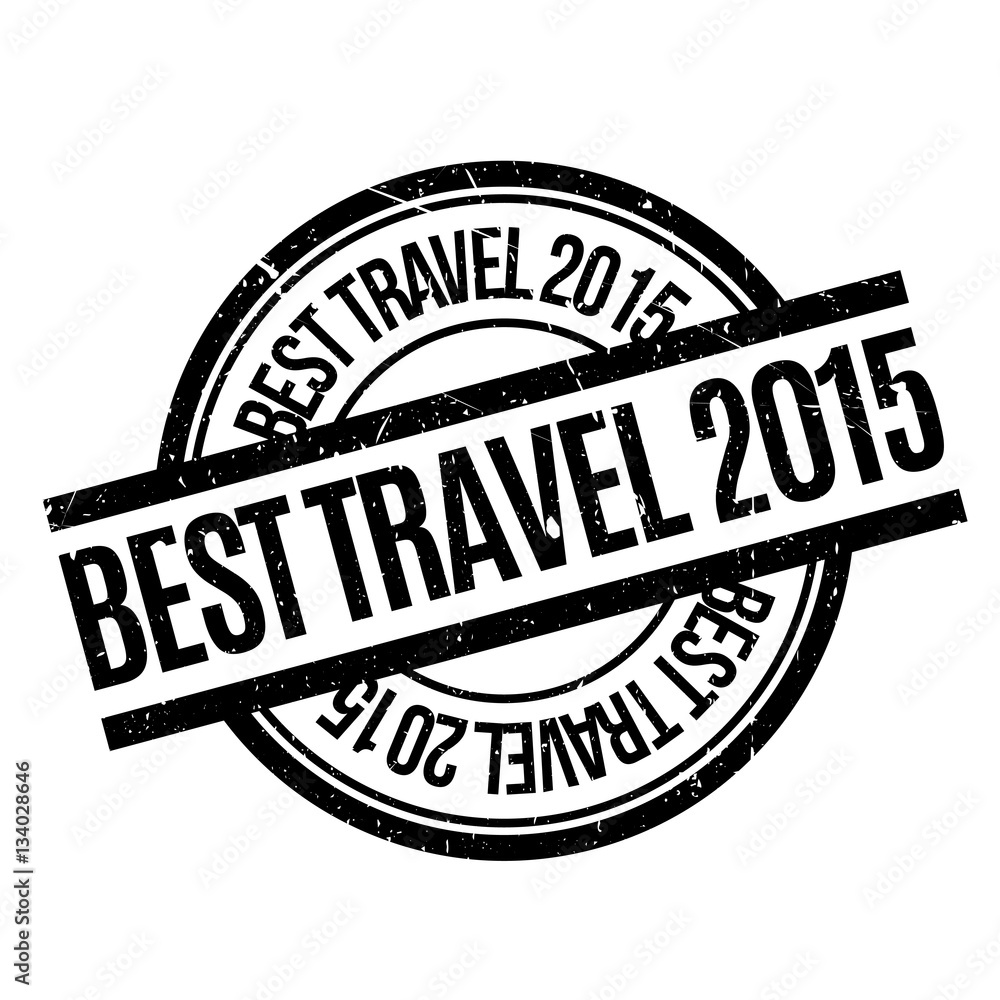 Best Travel 2015 rubber stamp Best Travel 2015 rubber stamp