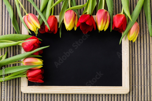 Muttertag Valentinstag Blumengruß mit Tafel