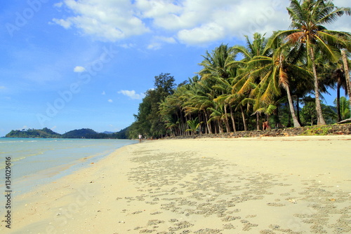 Island Koh Chang  Thailand. The view on the Khlong Phrao Beach.