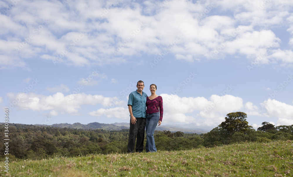 Married couple on holiday in Africa Married couple on holiday in Africa