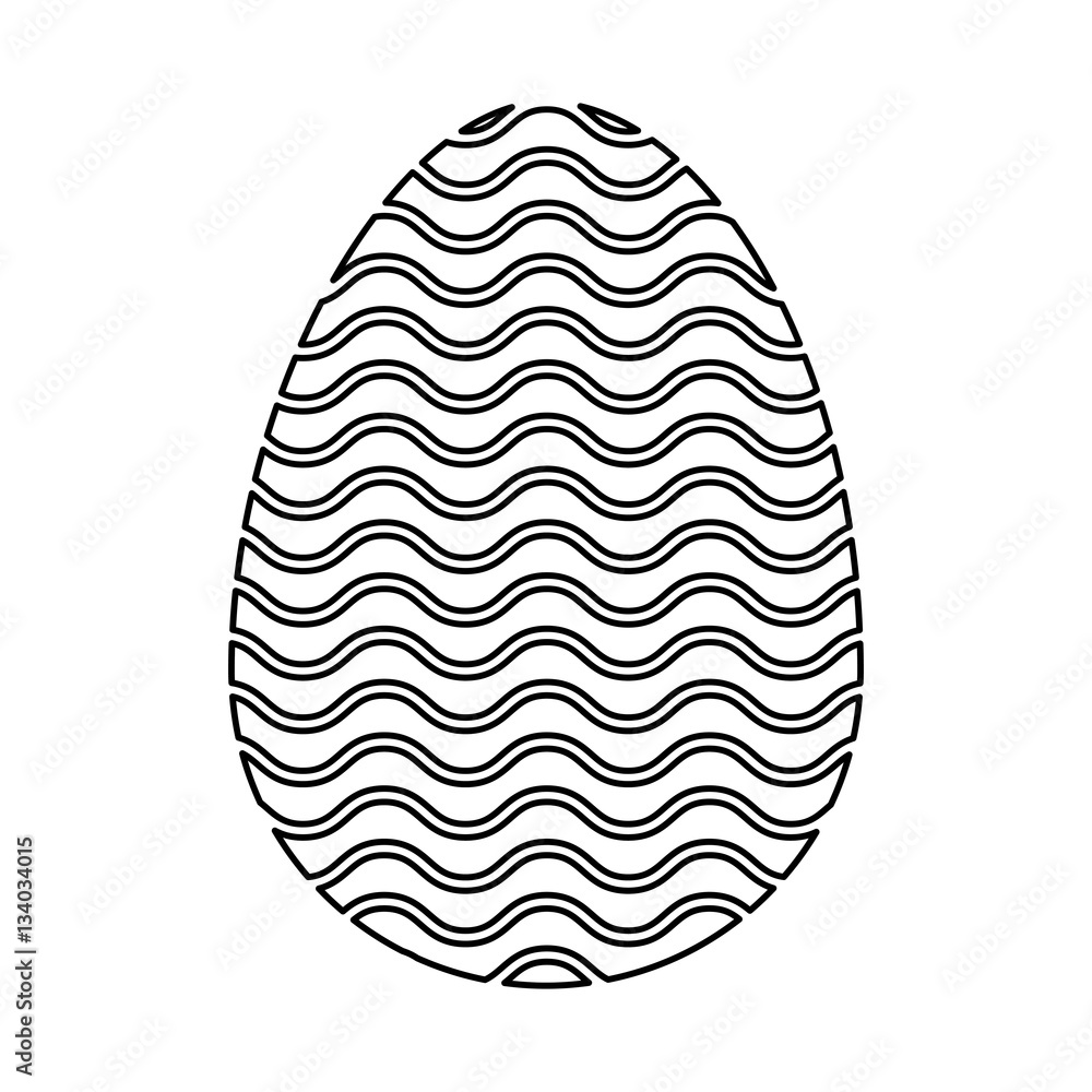 egg paint easter season vector illustration design