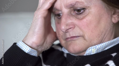 Wallpaper Mural mature woman with severe headache Torontodigital.ca