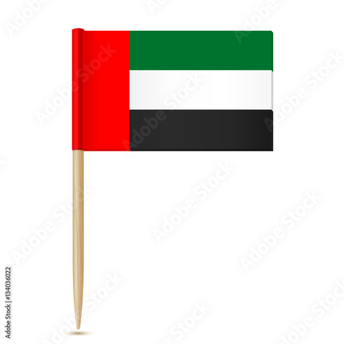 Flag of the United Arab Emirates. Flag toothpick