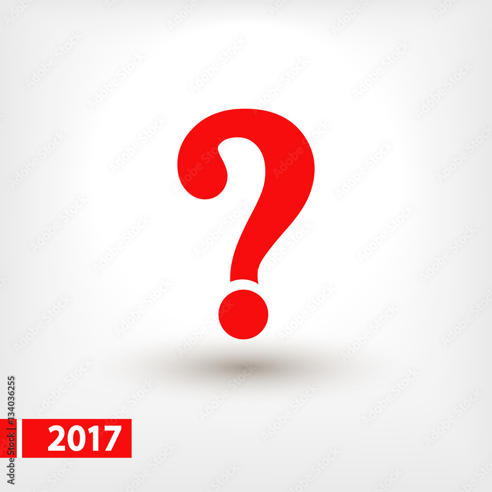 Question mark sign icon, vector illustration. Flat design style Question mark sign icon, vector illustration. Flat design style