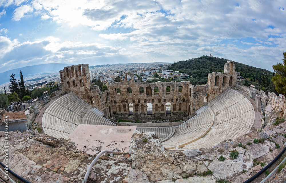 Theatre the Odeon in Athens