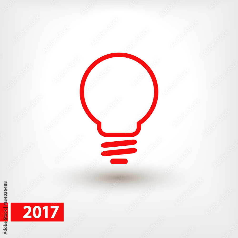 Light bulb icon, vector illustration. Flat design style Light bulb icon, vector illustration. Flat design style