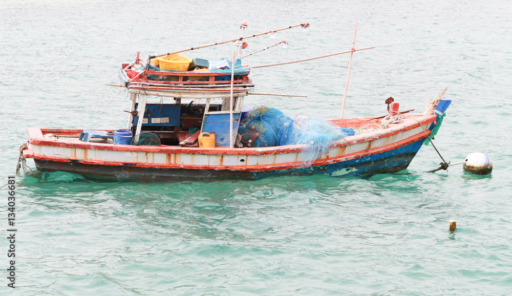 Fishing boat on the sea