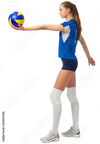 Young woman volleyball player