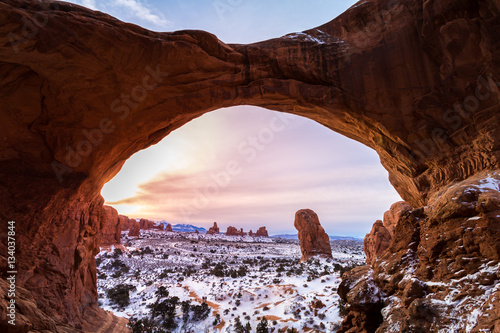 Print op canvas Arches National Park in Utah