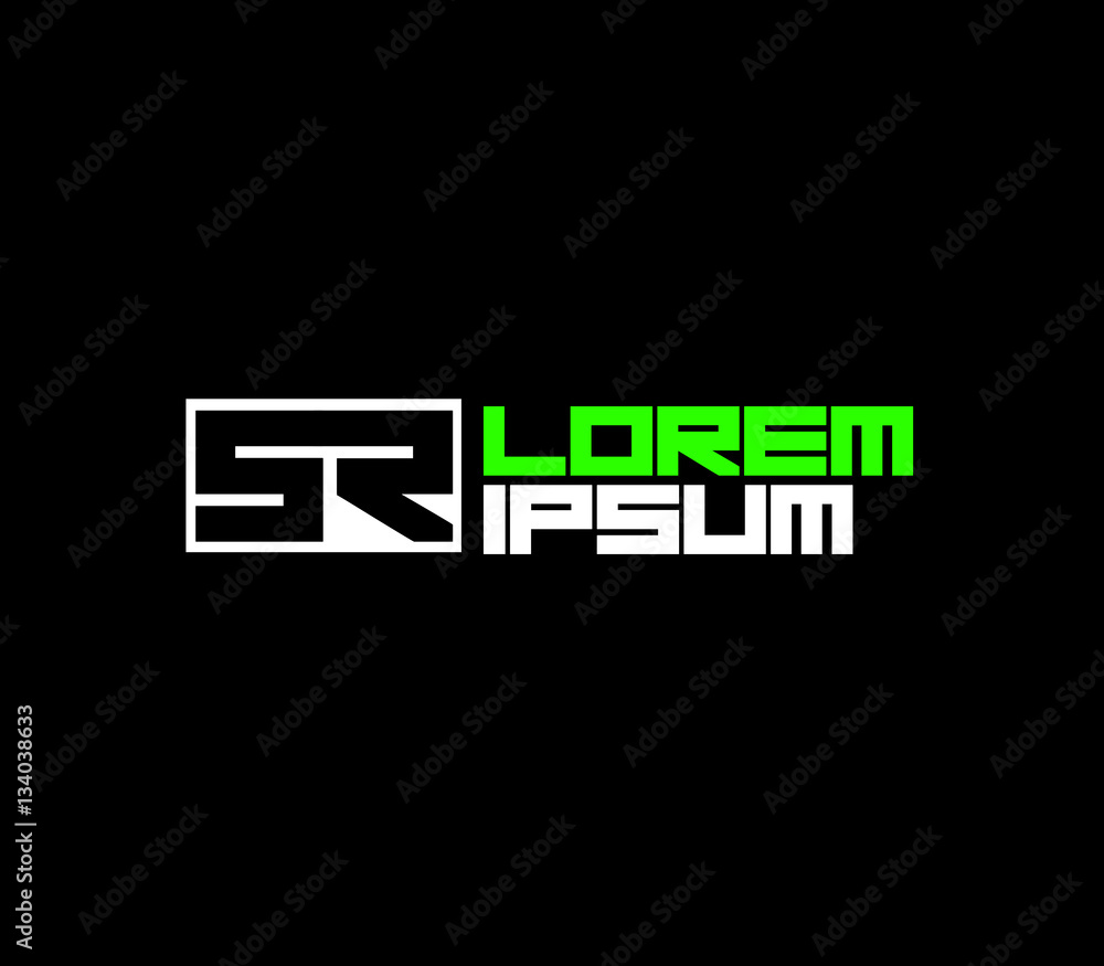 Green SR Logo Design Green SR Logo Design