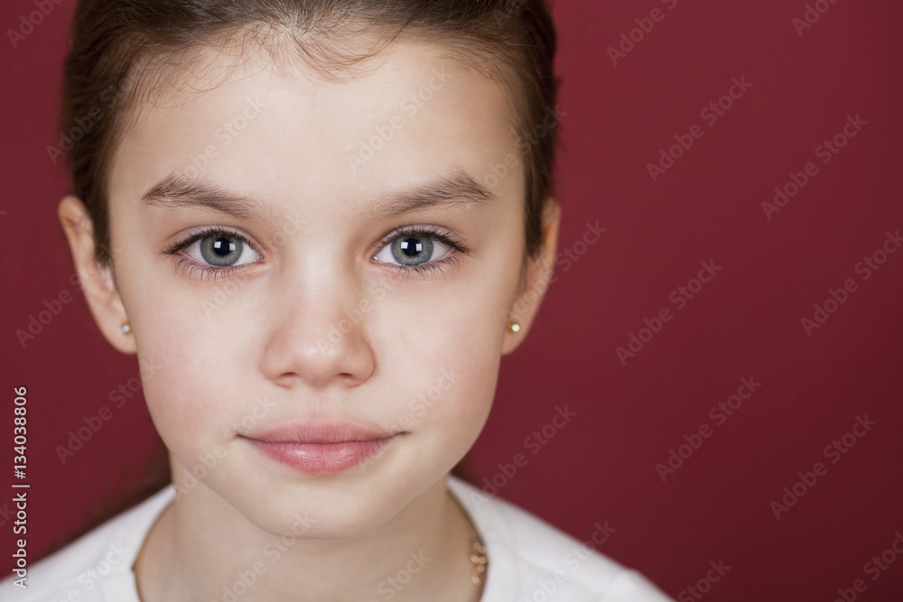Studio portrait of a pretty little girl Studio portrait of a pretty little girl