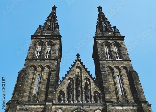 The church saint patere and Paul in Vysehrad in Prague
