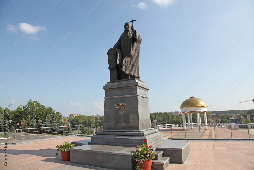 The statue of Patriarch Nikon in the city of Saransk