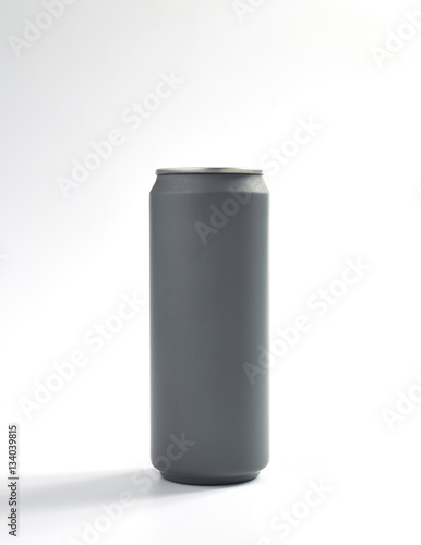 Grey aluminum can