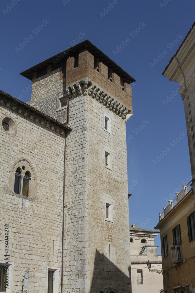 Medieval Tower Architectural Details Italy