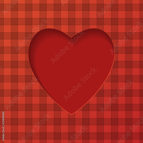 Valentine s day. Love abstract background with heart. Vector illustration