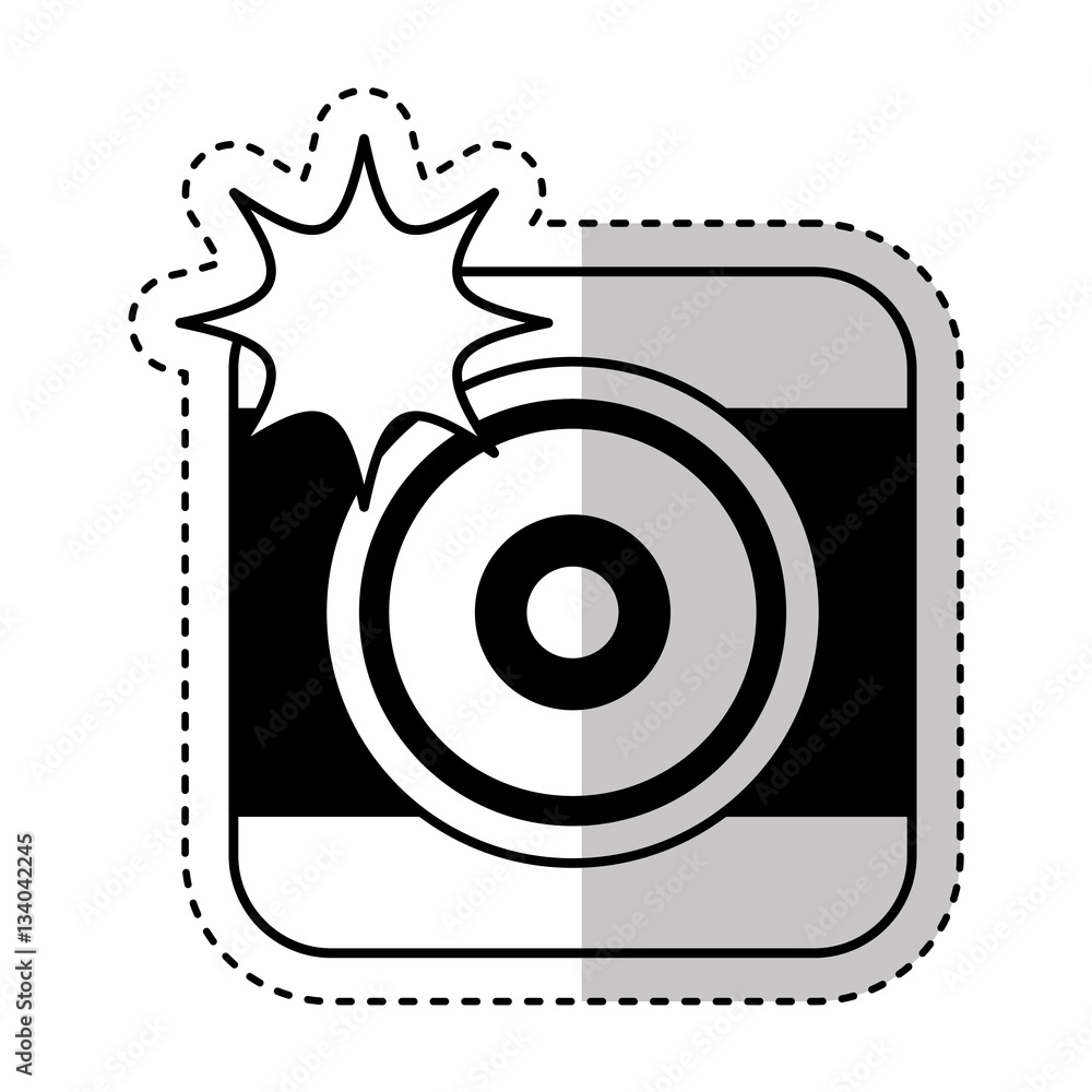 photographic camera with flash icon vector illustration design photographic camera with flash icon vector illustration design
