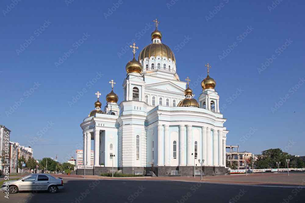 Russia. Mordovia. Saransk. Chapel near the Cathedral of St Warrior Fedor Ushakov 