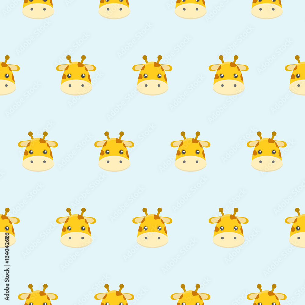 Baby pattern of cute little giraffe.
Baby pattern of cute little giraffe.