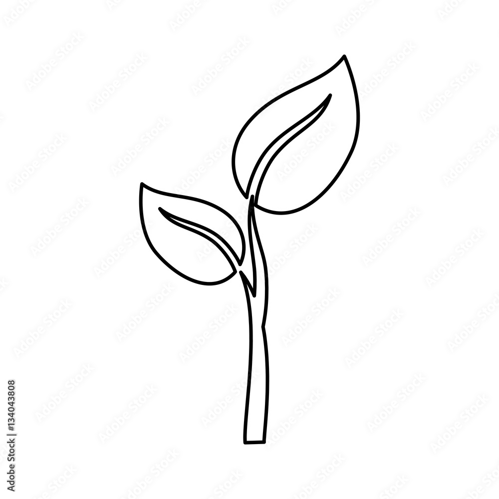 Obraz premium Think green ecology icon vector illustration graphic design