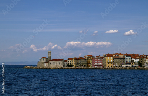 View of Portoroz is located on the Adriatic coast .Sloveniya.