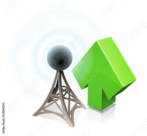 Antenne à la hausse