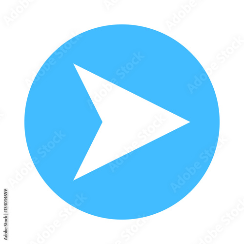 Free Download Arrow sign direction icon circle button flat style - GFXLoad