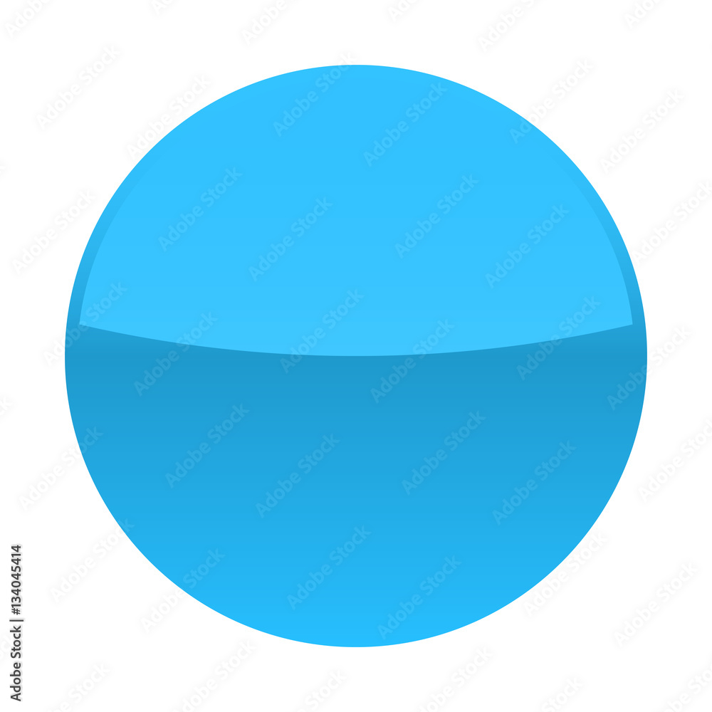 Blue glossy button blank round icon circle empty shape Blue glossy button blank round icon circle empty shape
