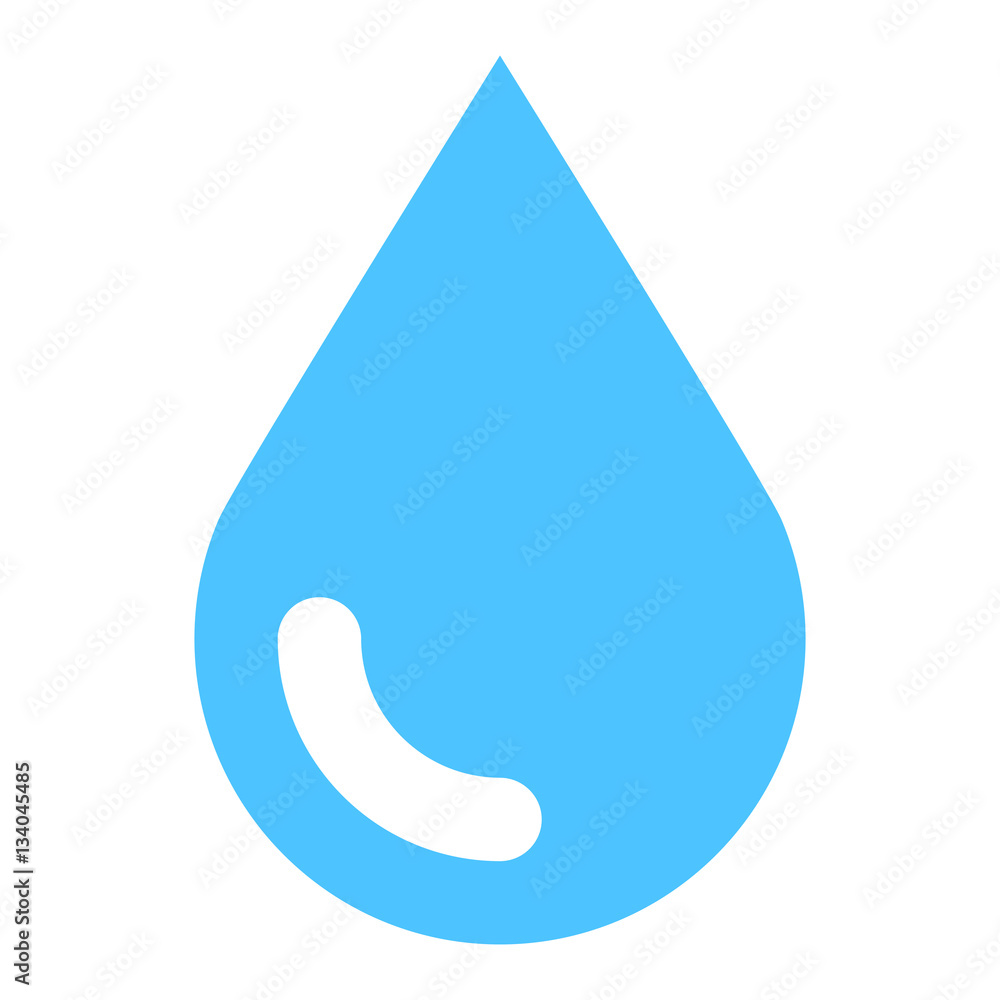 Blue water drop icon Blue water drop icon