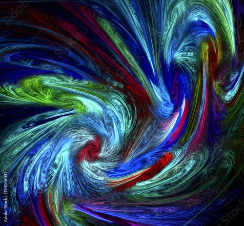 Abstract colorful fractal backdrop